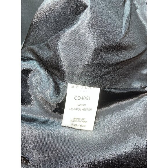 Beulah Black Blazer Jacket With Embroidered Metallic Stripes Size L - Picture 7 of 7